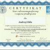 Andrzej Ośko - Certyfikaty